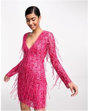 A Star Is Born – verziertes minikleid - Pink