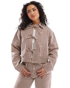 Daisy Street – jeansjacke - Braun
