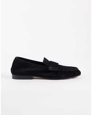 ASOS Marlowe weiche loafer mit raffungen - Schwarz