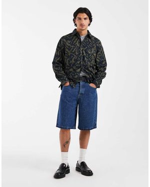 DOUBLE A by WOOD WOOD 100% Cotton Clay Overshirt - Blue