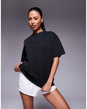 4505 Icon Heavyweight Cotton Oversized T-Shirt With Quick Dry Finish - Gray