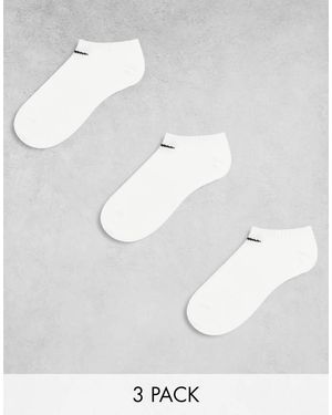 Nike Pack De 3 Pares De Calcetines De Caña Baja Blancos Everyday Lightweight De