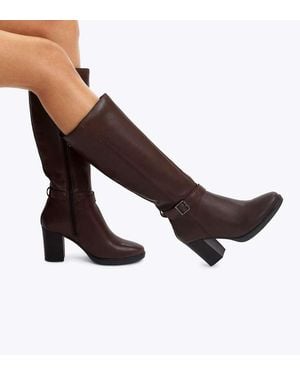 Carvela Kurt Geiger 2 Wide Fit Knee Boots - Brown