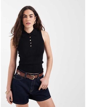 New Look Polo Vest - Blue