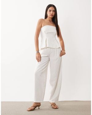 Y.A.S Tailored Wide Leg Trouser Co-ord - White