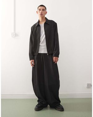 Collusion Tailored Pull On Balloon Trouser - Black