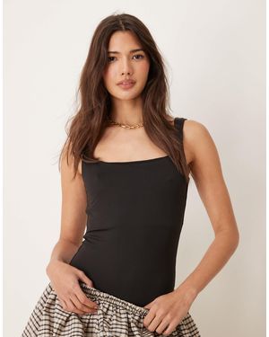 Miss Selfridge – polyamid-body - Schwarz