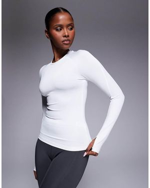 4505 Icon Active Quick Dry Slim Fit Long Sleeve Top - White
