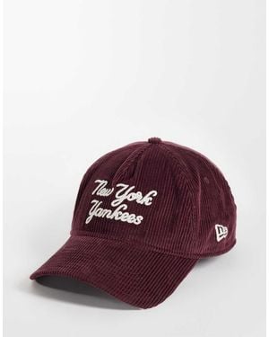 KTZ Ny Yankees Script Logo 9twenty Cord Cap - Red