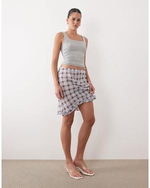 ASOS Sheer Midi Skirt - Pink