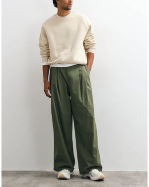 Weekday Oversized Chino Pants - Green