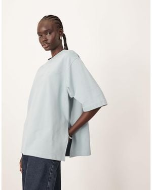 ARRANGE – schweres oversize-t-shirt - Blau