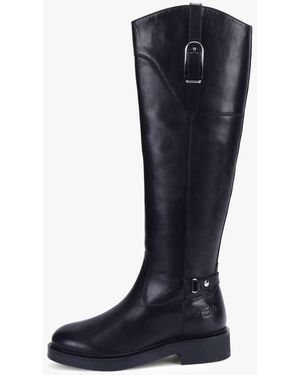 OFF THE HOOK 'Carnaby' Gino Stylish Tall Knee High Leather Boots - Blue