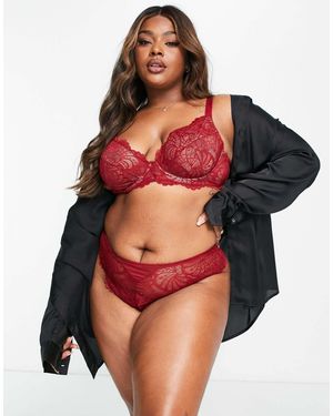 ASOS Asos Design Curve Sienna Lace Underwired Plunge Bra