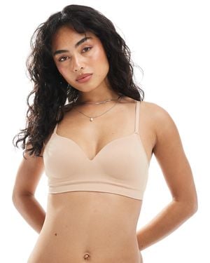 Lindex Flora - soutien-gorge sans coutures - beige - Blanc