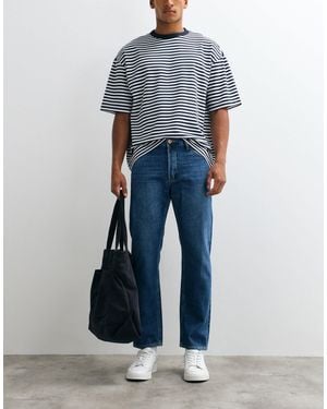Jack & Jones – chris – straight jeans - Blau