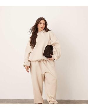 ARRANGE Curve Oversized Premium Heavy Weight jogger With Cuff - Natural