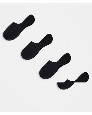 Pieces 4 Pack Footsie Invisible Socks - Blue