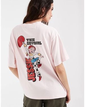ASOS Disney Toy Story Oversized T-shirt With Jessie Print - Pink