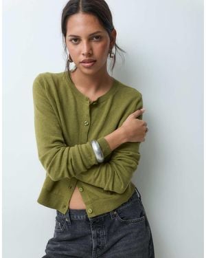 Gap Cashsoft Knitted Cardigan - Green