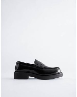 & Other Stories Premium Leather Loafers - White