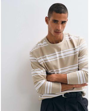 Threadbare T-Shirt Met Lange Mouwen En Strepen - Grijs