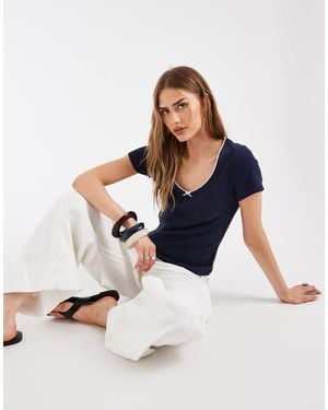 Levi's Sweetie-t-shirt mit schleife - Blau