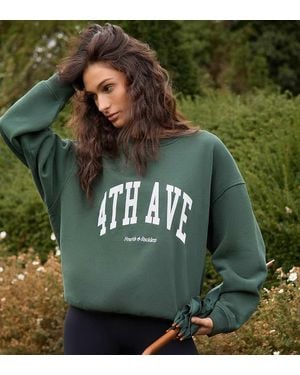 4th & Reckless Felpa Oversize Bosco Con Logo Stampato - Verde