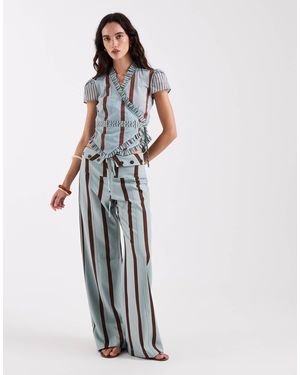 laagam Tashi Straight Flow Pants - White