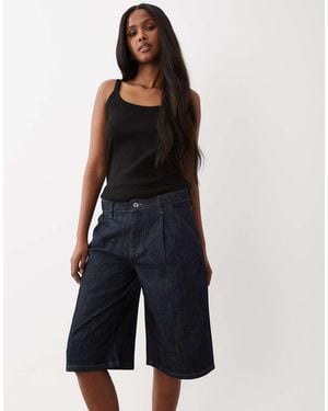 Gina Tricot Bermuda Denim Shorts - Black