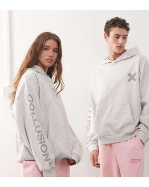 Collusion Logo Hoodie - White
