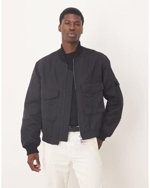 ARKET Bomber Jacket With Workwear Pockets - Blue