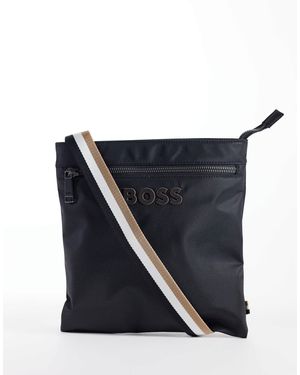 BOSS Boss Catch Tonal Logo Envelope Crossbody Bag - Blue