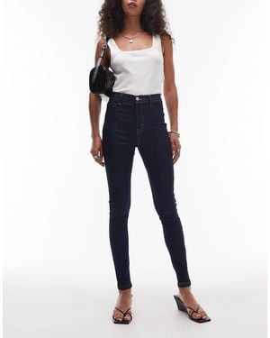 TOPSHOP Joni High Rise Super Skinny Jeans - Blue