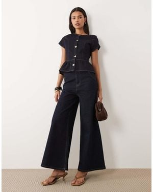 Miss Selfridge Flare Denim Jean - White