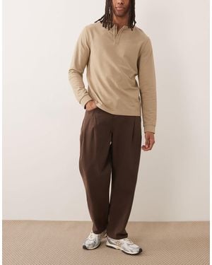 ASOS Relaxed Tapered Pants - Natural