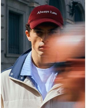 Bershka Embroide Cap - Blue