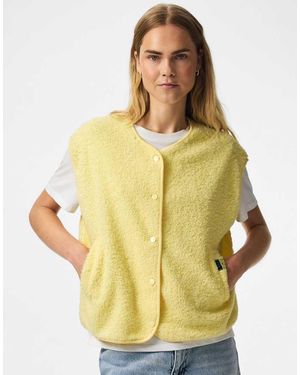 Pieces Camiseta Sin Mangas En Amarillo Plátano Pálido