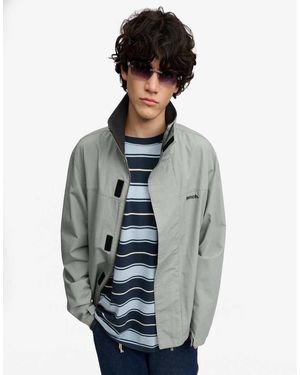 Bench x Superdry & Co High Neck Ripstop Jacket - Blue