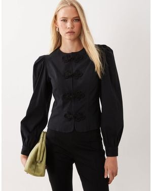Miss Selfridge Mandarin Inspired Jacket - Black