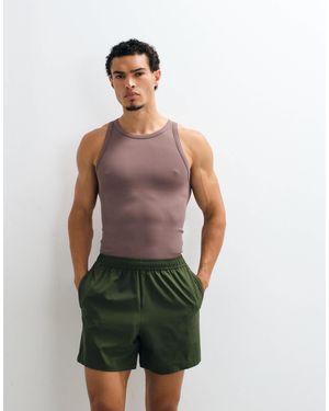 4505 Icon Seamless Ribbed Slim Fit Tank - Green
