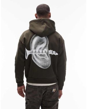 Obey Disorder Heavyweight Oversized Pullover Hoodie - Grey