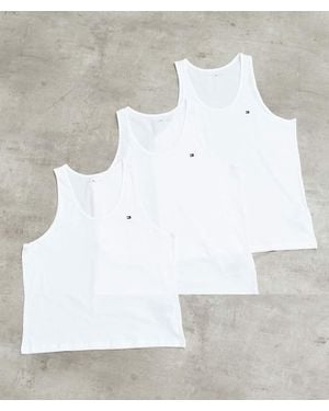Tommy Hilfiger Signature Essential 3 Pack Tank Top - White