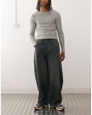 Collusion X006 Xl Balloon Low Rise Jean - Gray