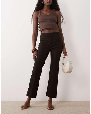 Mango Pantaloni Slim Sartoriali Marroni - Marrone