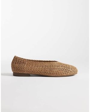 SEQWL Ballerine Color Cuoio Intrecciate - Marrone