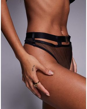 Bluebella Trinity High-Waist Thong - Brown