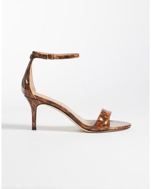 Ralph Lauren Strap Heeled Sandal - White