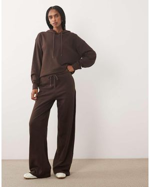 Jdy Joggers Anchos De Chándal En Marrón, Conjunto