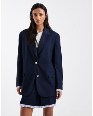 Tommy Hilfiger Boyfriend Fit Blazer Co-ord - Blue